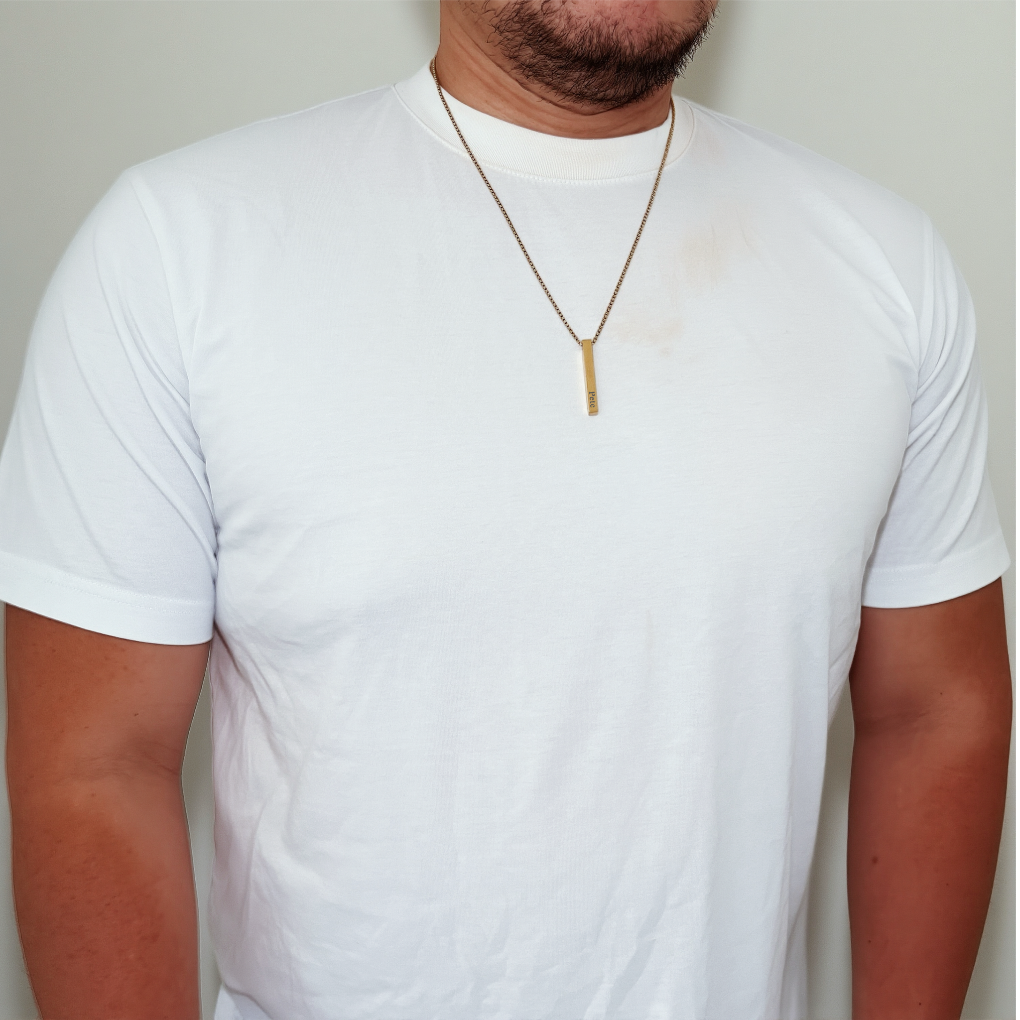 Cusstom Slim 3D Bar Necklace