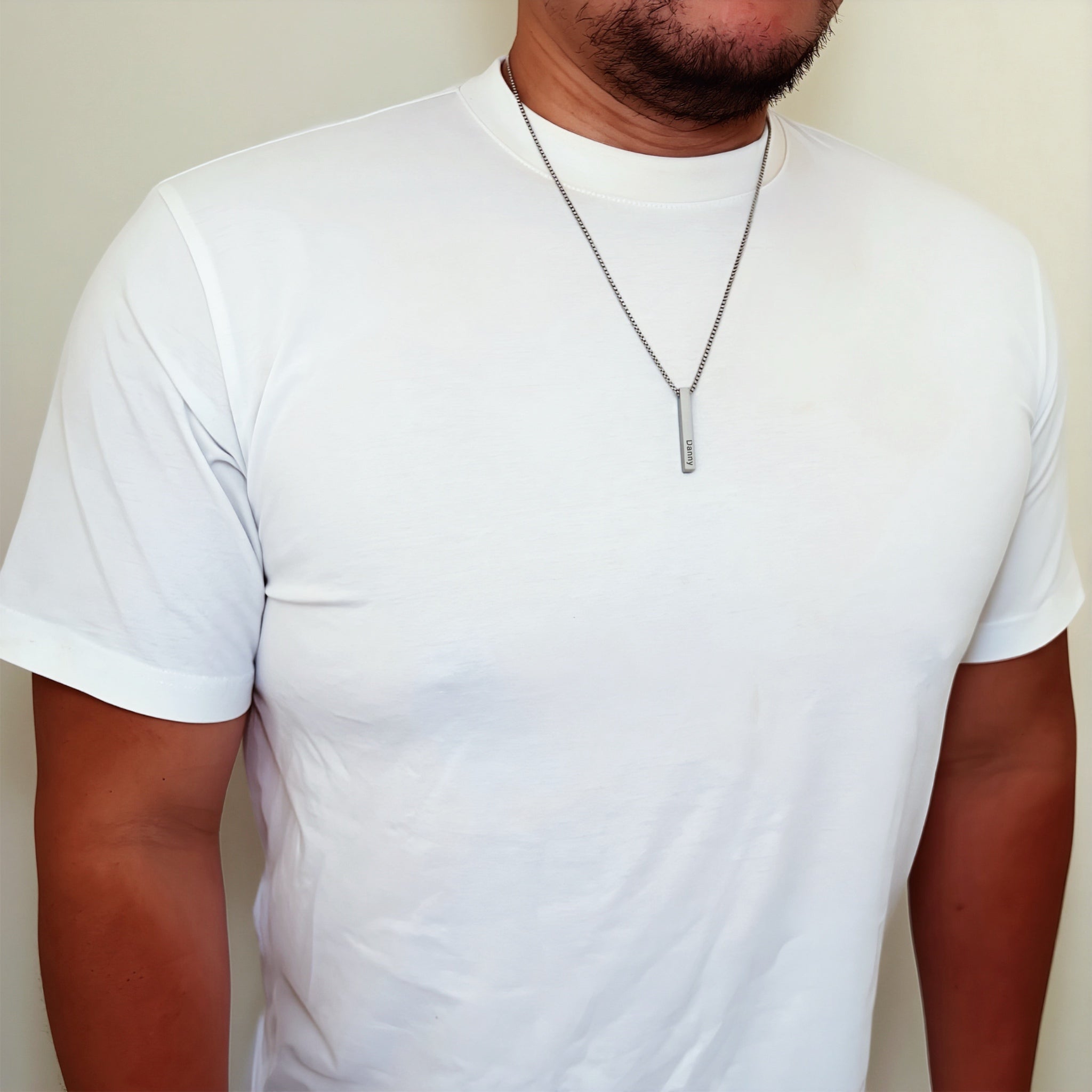 Cusstom Slim 3D Bar Necklace