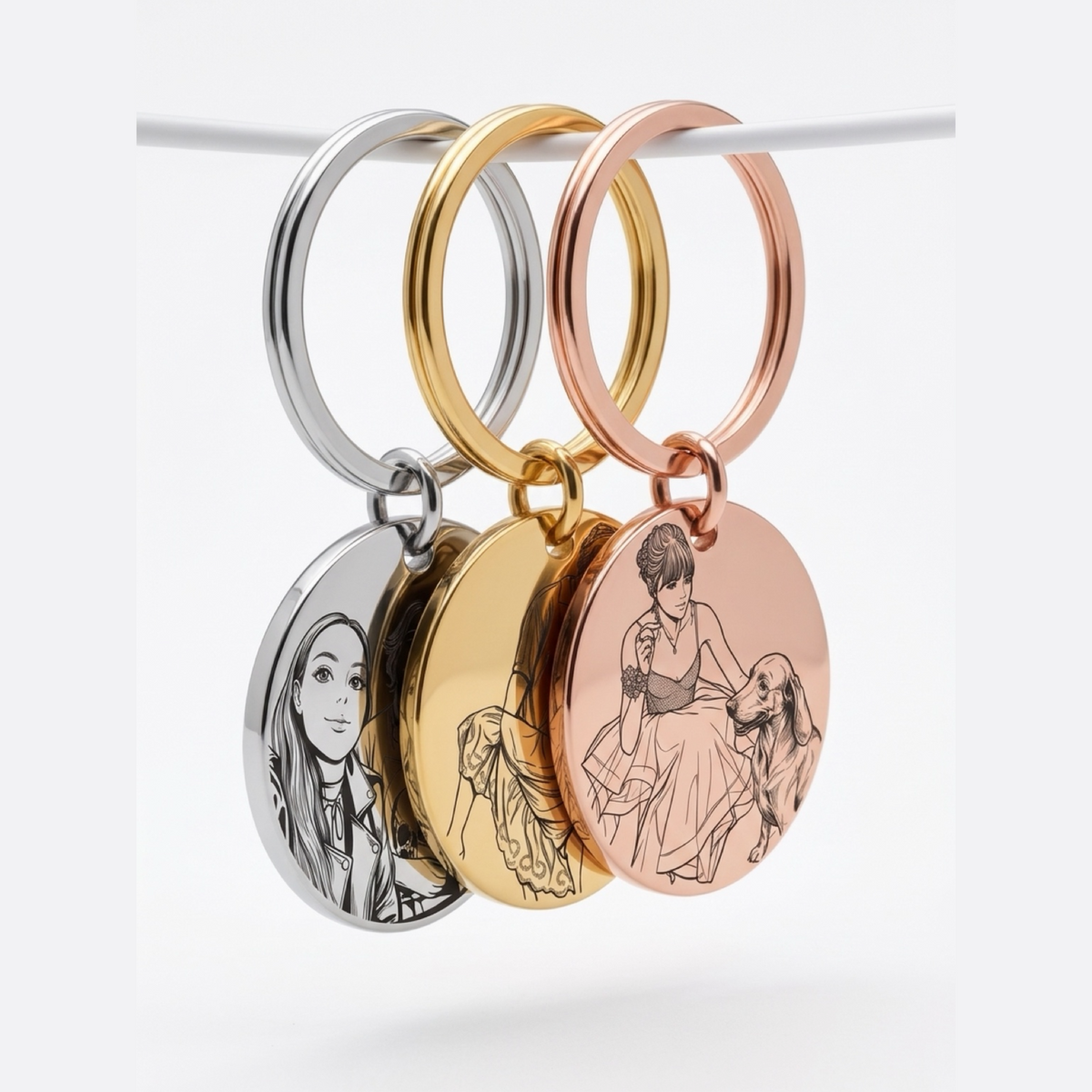 Draw from Photo Manga Keyring