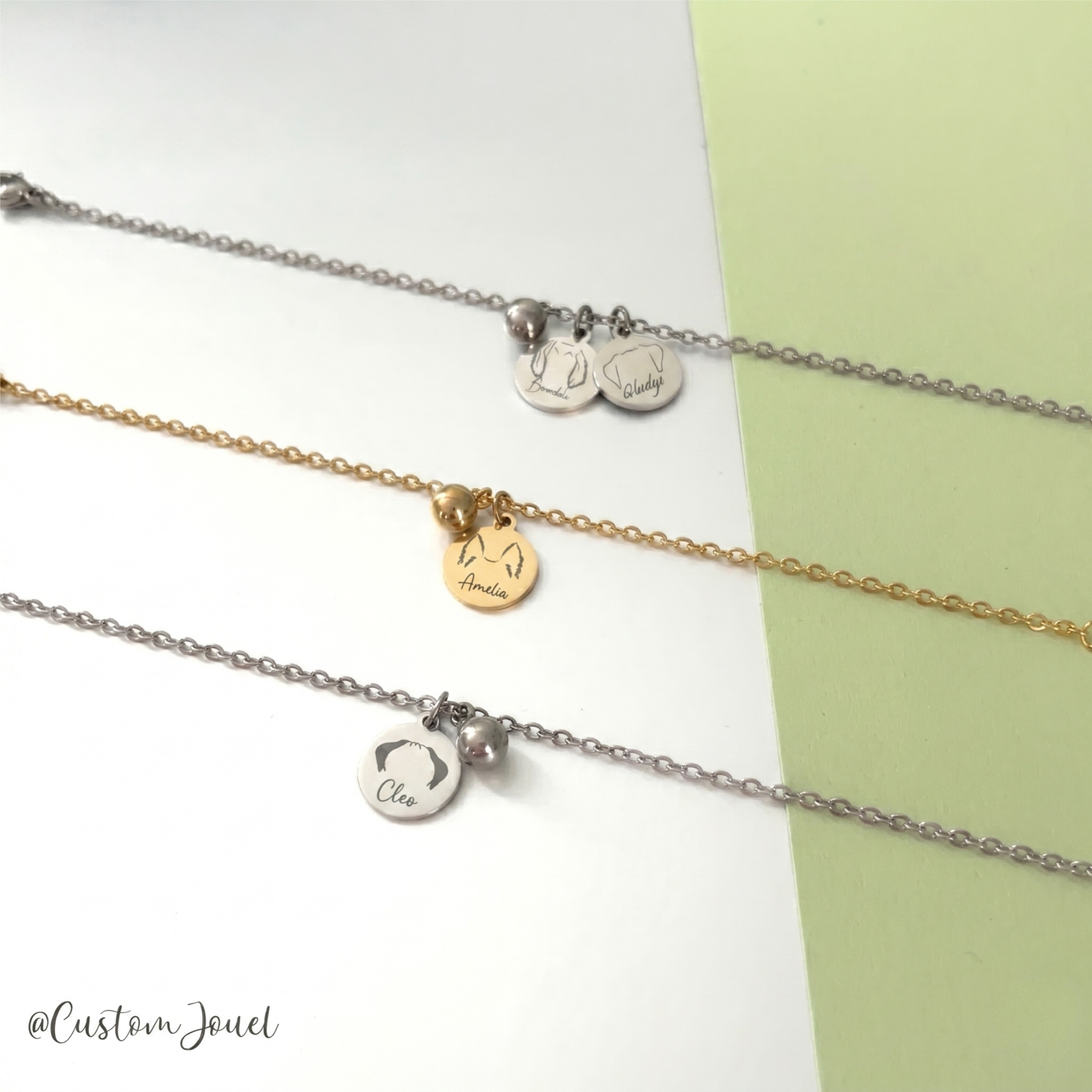 Dog Ears Bracelet with Ball Charm