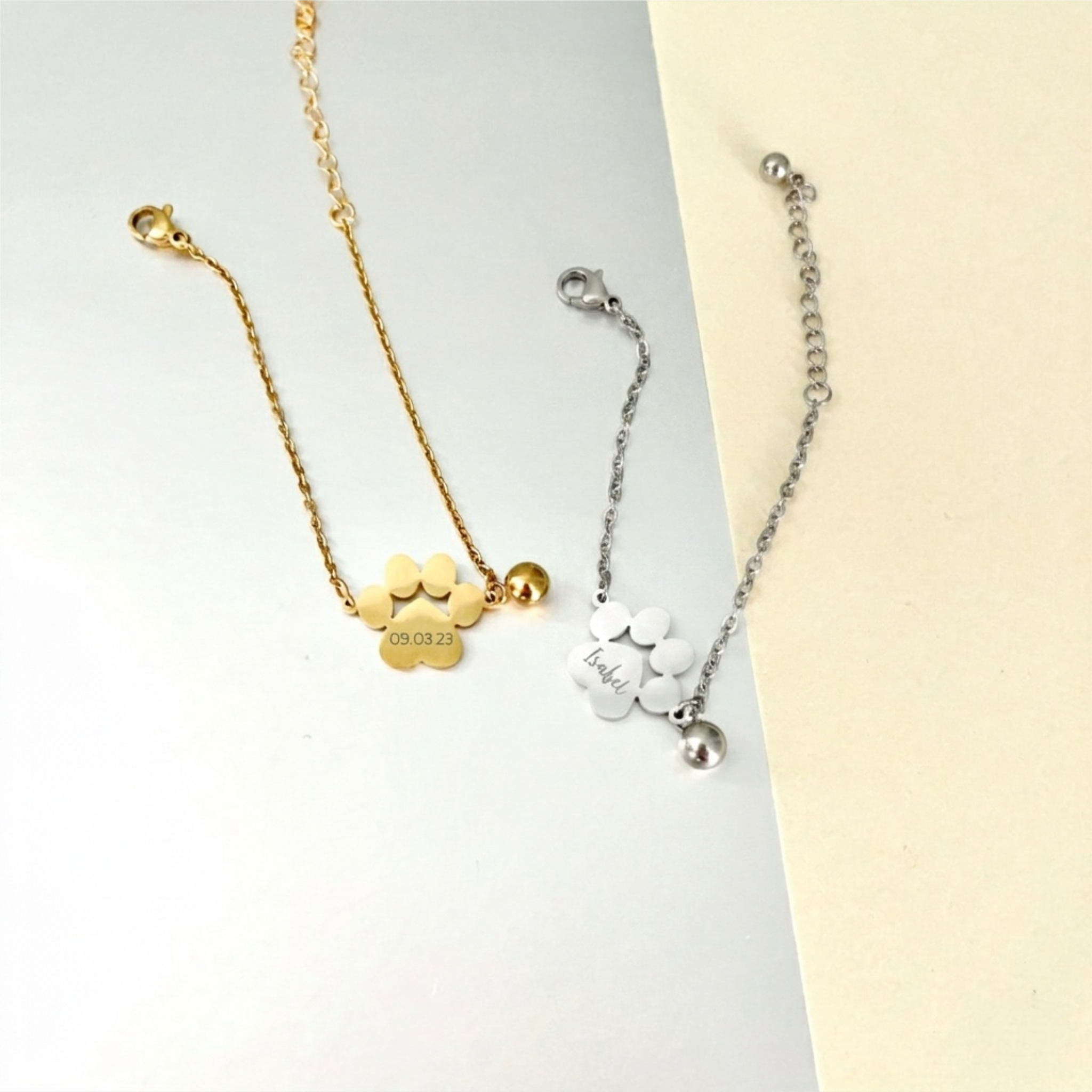 Paw Bracelet with Ball Charm