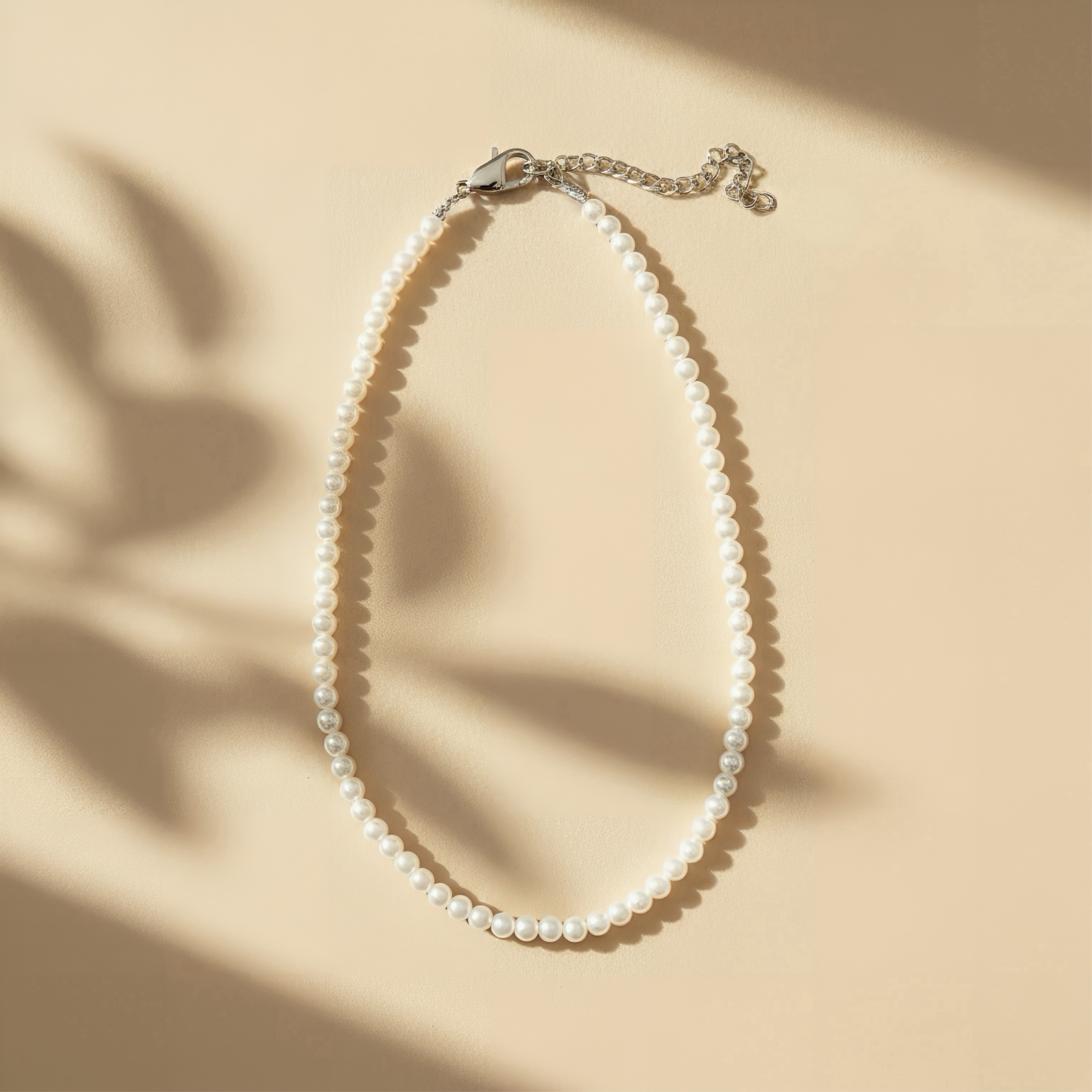 4mm Shell Pearl Short Necklace