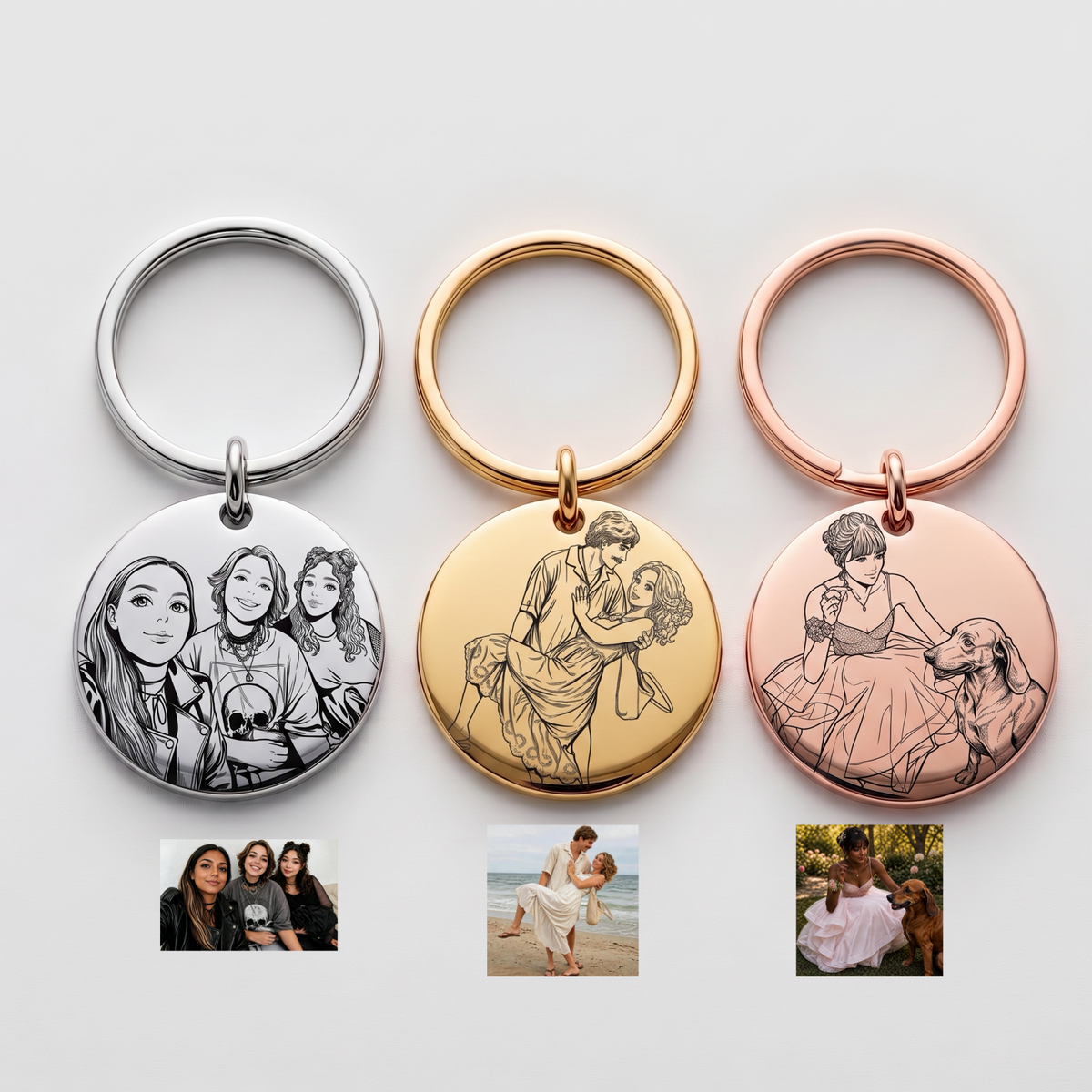 Draw from Photo Manga Keyring