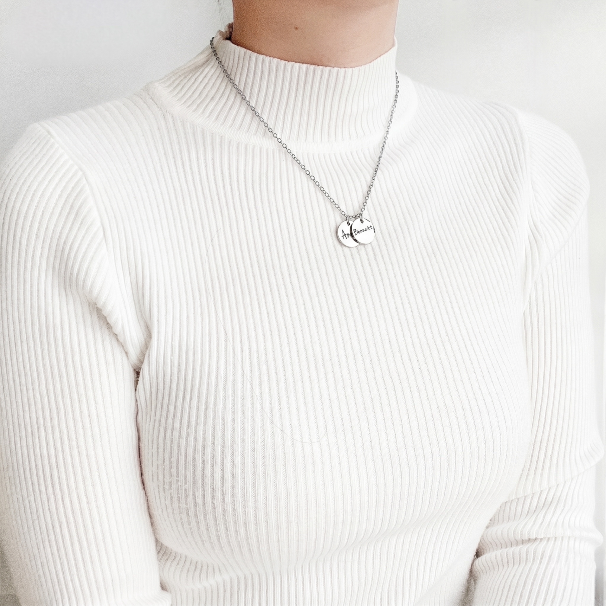 Initial Name & Date Necklace