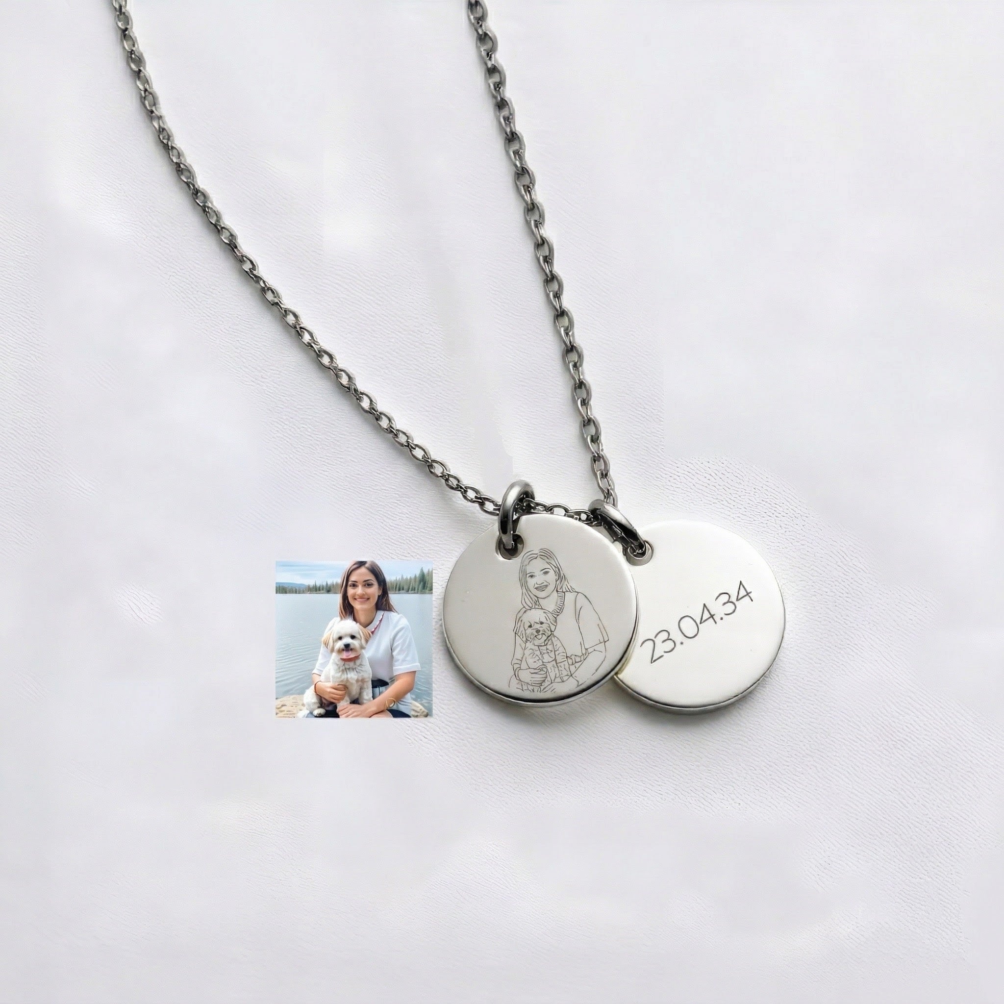 Cartoon Photo Pet Owner Necklace