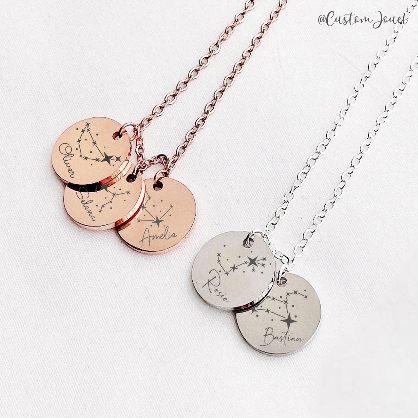 Zodiac Star & Name Necklace