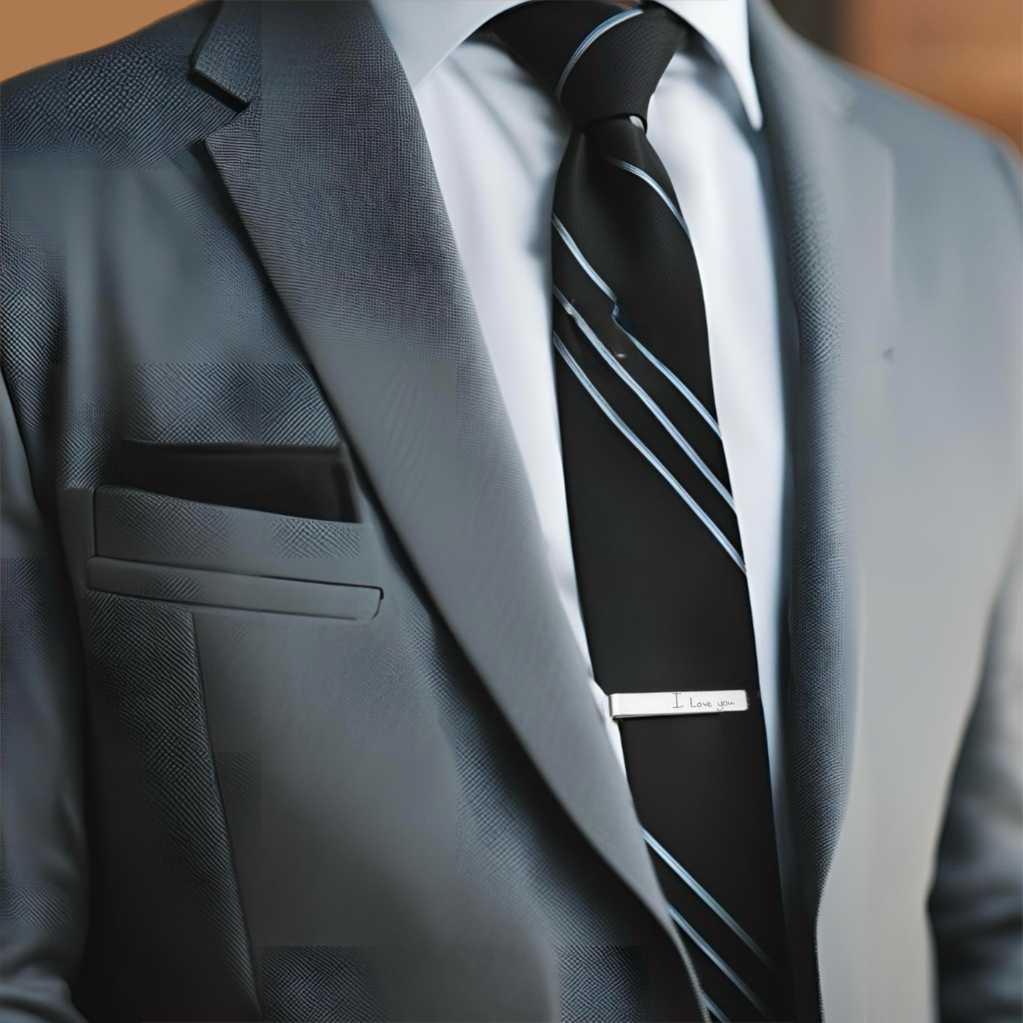Handwriting Tie Clip