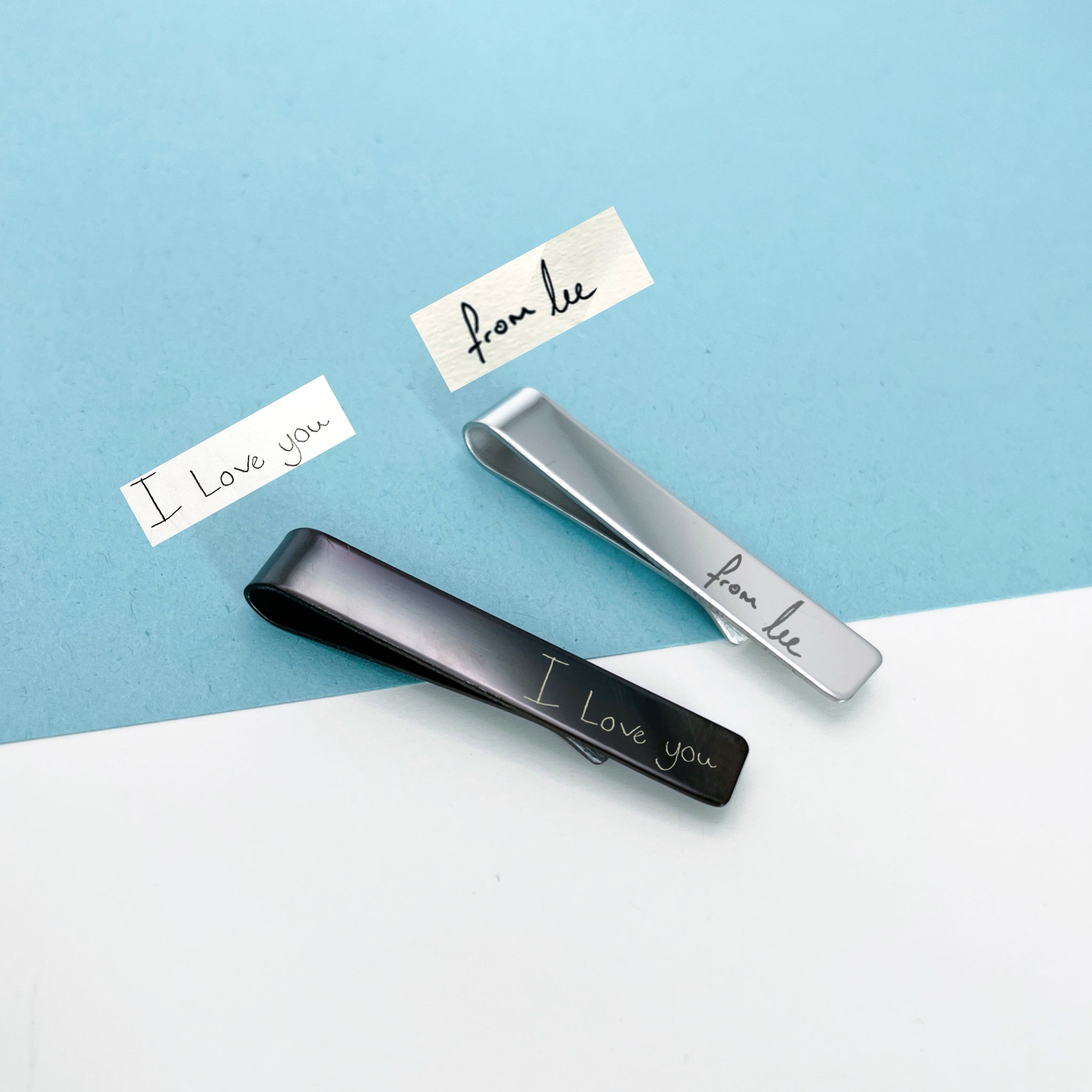 Handwriting Tie Clip