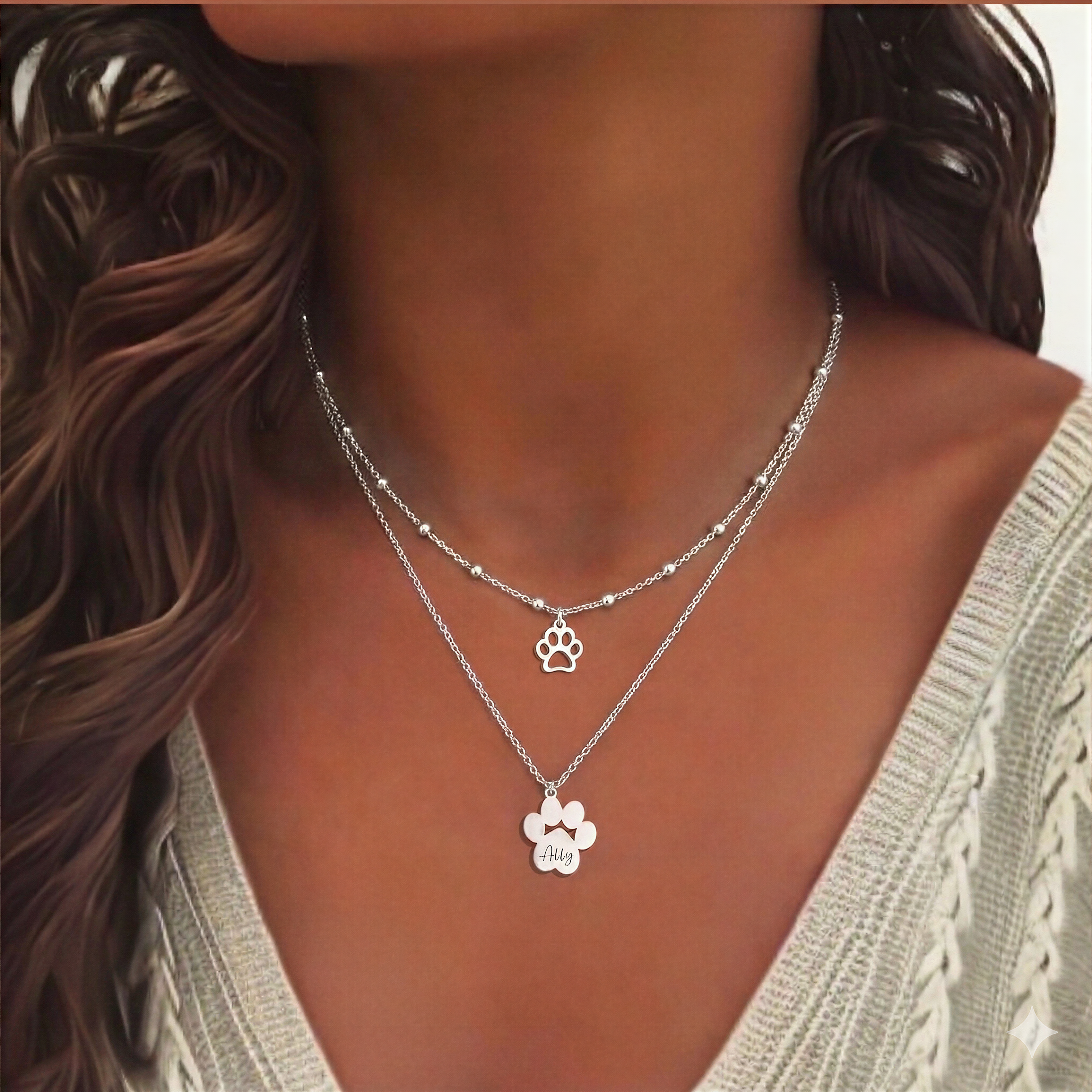 Paw Layer Necklace